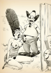 Simpsons porn sketches